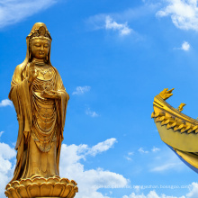 Religiöse Stil antike religiöse Gusstechnik Bronze Guanyin Statue